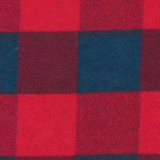 Bavlněná flanelová látka vzor kostka modrá 4x4 cm 