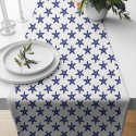 Children's cotton fabric by the meter Starfish Blue on White