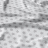 Children's cotton fabric 100% cotton, 125 g/m², width 160 cm, gray gingerbread on white