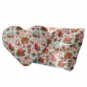 Christmas cotton fabric, by the meter, width 160 cm, Christmas motif on White, 10-5
