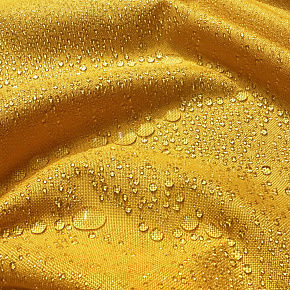 Vodoodpudivá látka Oxford s PU zátěrem, 200 g/m², šíře 160 cm, žlutá