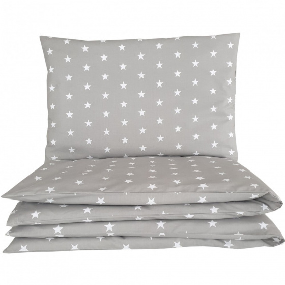 2-piece Crib Bedding STARS color Gray