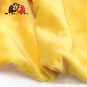 Látka minky jednobarevné, 220 g/m², šíře 160 cm, žlutá
