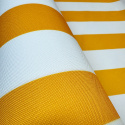 Vonkajšia látka na záhradné lehátka a hojdacie siete farba bielo-žltá, 5 cm