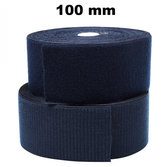 Pásek na suchý zip našívací Háček a Smyčka set Granatový 100 mm x 25 bm