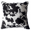 Minky fabric patterned, 380 g/m², width 160 cm, by the meter, Black Cow
