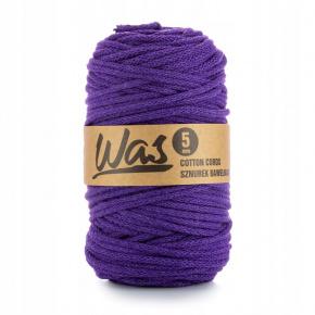 Bavlněná šňůra 5mm, 100m, fialová 140