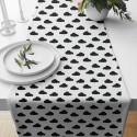 Cotton fabric 100% cotton, 125 g/m², width 160 cm, black cloud on white