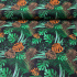 Cotton fabric 100% cotton, 125 g/m², width 160 cm, palm on black
