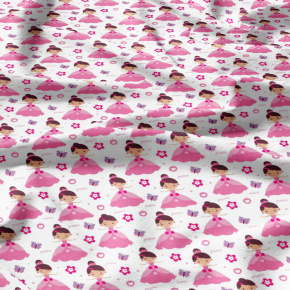 Cotton fabric, by the meter. Little Pink 90 cm