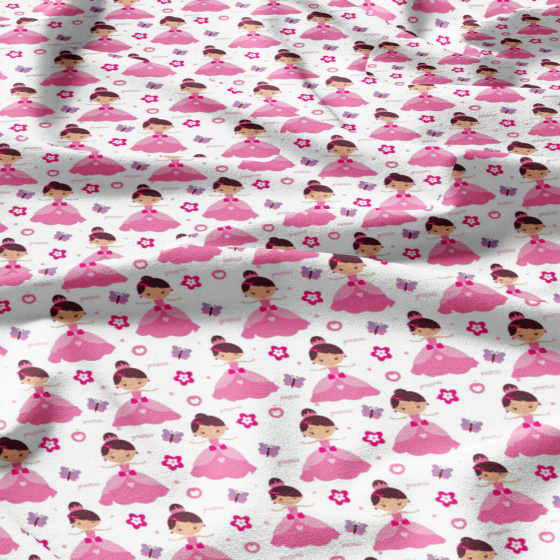 Cotton fabric, by the meter. Little Pink 90 cm