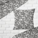 Children's cotton fabric by the meter Oriental on Grey