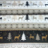 Christmas cotton fabric, by the meter, width 160 cm, Scandinavian motif Beige