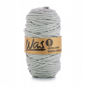 Cotton cord 5mm, 100m, grey 040
