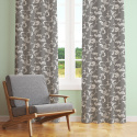 Children's cotton fabric by the meter Oriental on Grey