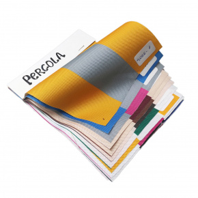 Vzorník voděodolných látek Pergola, 14 barev 15x20 cm