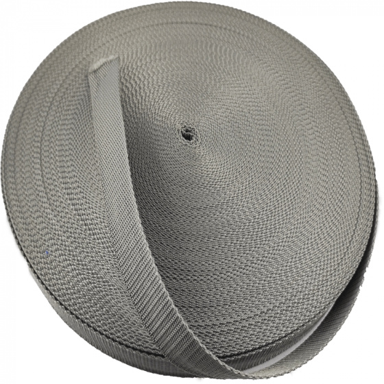 Polypropylénový popruh 30  mm tm. šedý  (balení 50m)