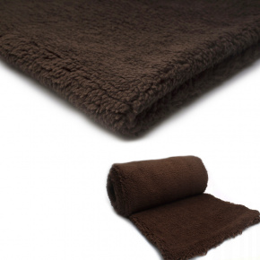 Minky Beránek, 220 g/m², šíře 160 cm, metráž, tmavě hnědý