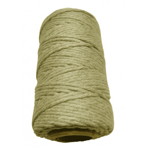 Cotton braided cord ecru color 40 m