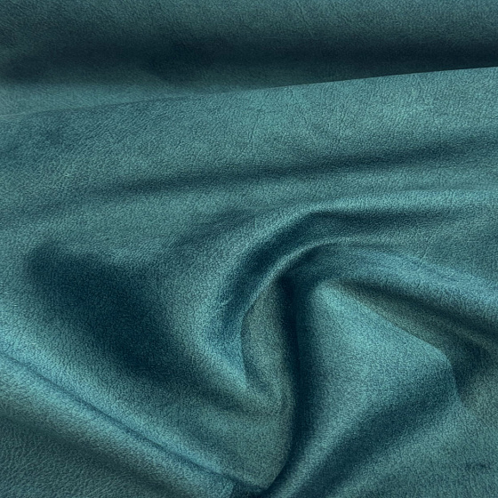 Velvet upholstery fabric Salvador Petrol for furniture, by the meter - Pet Proof