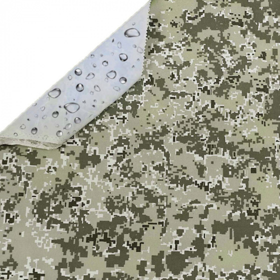Vodotěsné látky CODURA 600X300 military, pixel   1,5 m x 0,48 m
