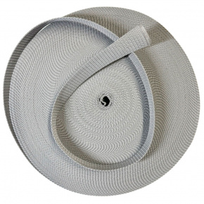 Polypropylénový popruh 40 mm sv. šedý (balení 50m) Polypropylénový popruh 40 mm sv. šedý (balení 50m)