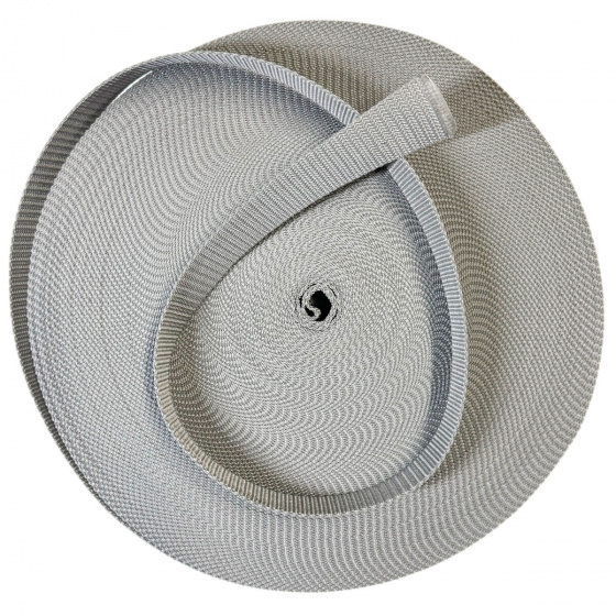 Polypropylénový popruh 40 mm sv. šedý (balení 50m)