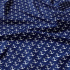 Children's cotton fabric by the meter Anchors White on Blue