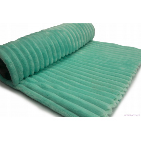 Fabric with stripes, 300 g/m², width 160 cm, by the meter, mint