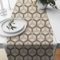 Cotton bedding with zipper, color Beige, 140x200 cm