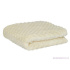 Látka minky puntík, 380 g/m², šíře 160 cm, metráž, ecru