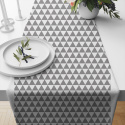 Cotton fabric 100% cotton, 125 g/m², width 160 cm, grey triangles