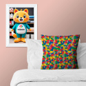 Bavlněná látka 100% bavlna, 125 g/m², šíře 160 cm, lego
