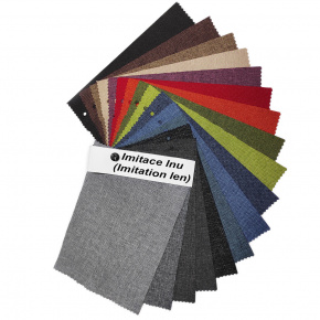 Vzorník voděodolných látek Imitace lnu, 15x20 cm