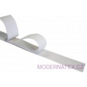White adhesive hook and loop tape 25 mm