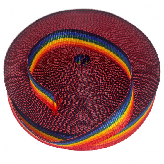 Polypropylénový popruh 30 mm Duha (balení 50 m)