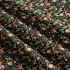 Christmas cotton fabric, by the meter, width 160 cm, Christmas motif on Black
