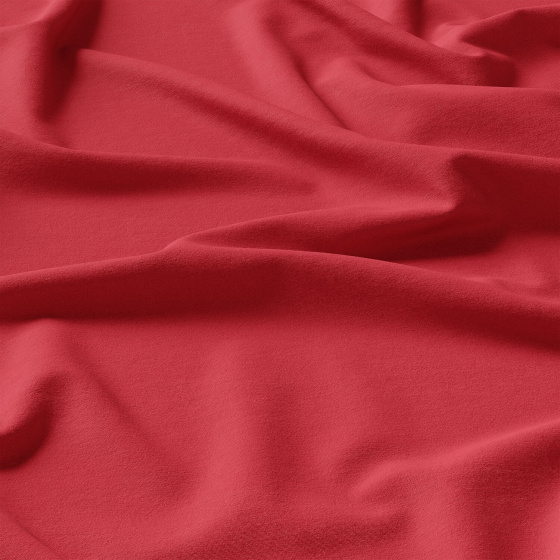 Solid-colored cotton fabric, 125 g/m², width 160 cm, red