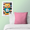 Jednobarevná bavlněná látka, 125 g/m², šíře 160 cm, růžová