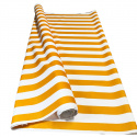 Tissu d'extérieur pour transats et hamacs de jardin, blanc-jaune, 5 cm