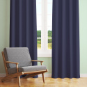 Solid-colored cotton fabric, 125 g/m², width 160 cm, dark blue