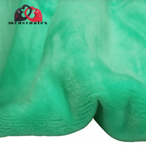 Látka minky jednobarevné, 220 g/m², šíře 160 cm, mentolová