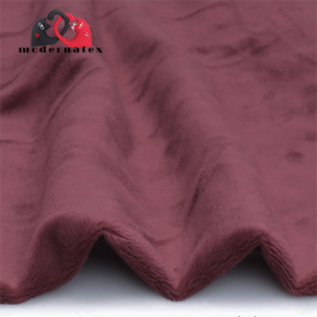 Látka minky jednobarevné, 220 g/m², šíře 160 cm, bordová