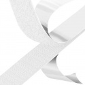 White adhesive hook and loop tape, length 50 cm, width 50 mm