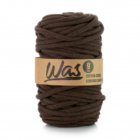 Bavlněná šňůra 9mm, 50m, hnědá 340