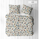 Cotton fabric 100% cotton, 125 g/m², width 160 cm, flowers on white