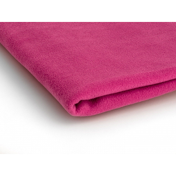 Látka Microfleece barva fukcia  1,55 m x 0,33 m