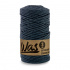 Cotton cord 3mm, 100m, dark blue