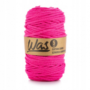 Cotton cord 5mm, 100m, fuchsia 110