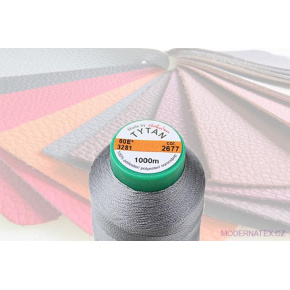 Upholstery sewing thread TYTAN 60E 1000 m color gray 2677